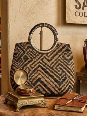 Patricia Nash Aria Shopper Woven Crossbody Bag - NWT